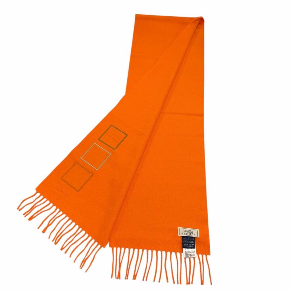 HERMES Authentic Orange Scarf - Picture 3 of 11